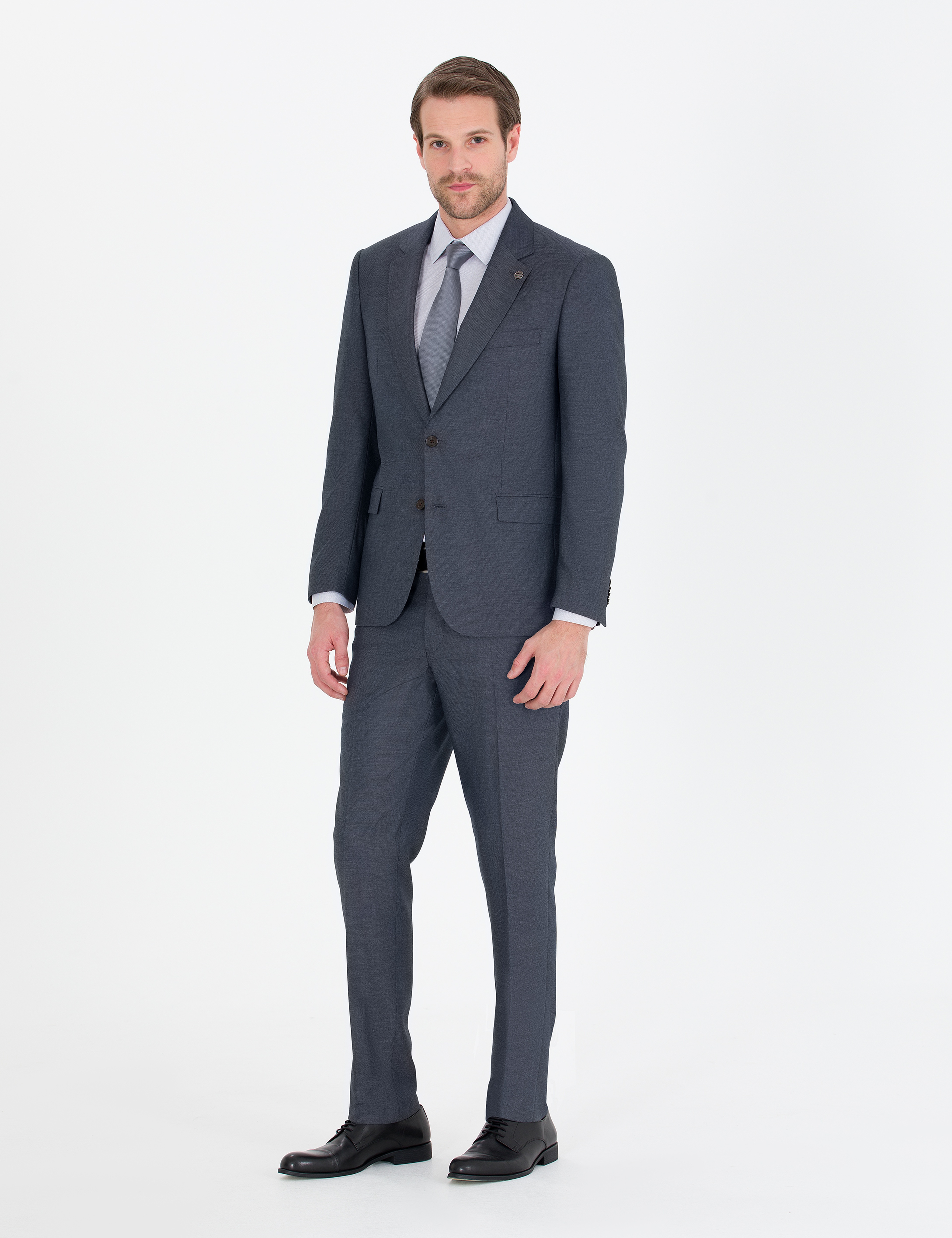 Antrasit Slim Fit Takım Elbise