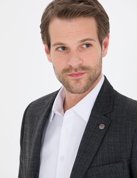 Siyah Ex. Slim Fit Ceket - 50270606008