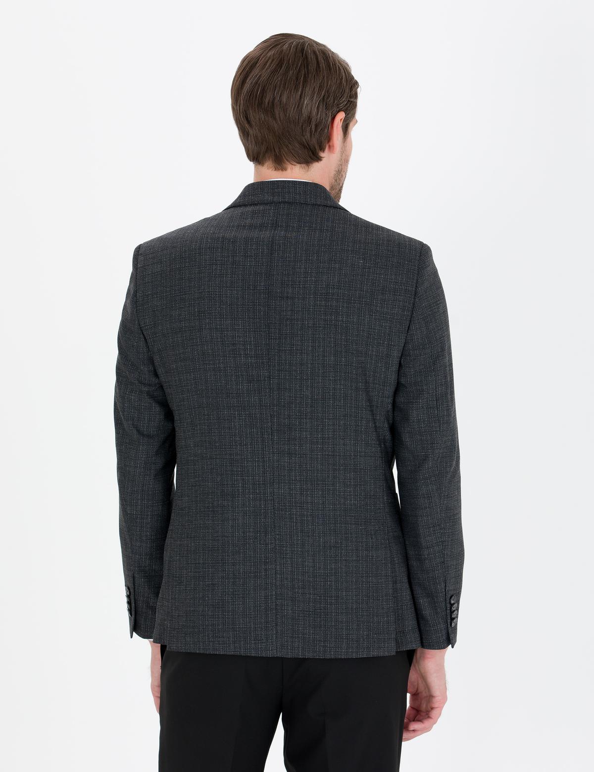 Siyah Ex. Slim Fit Ceket - 50270606008