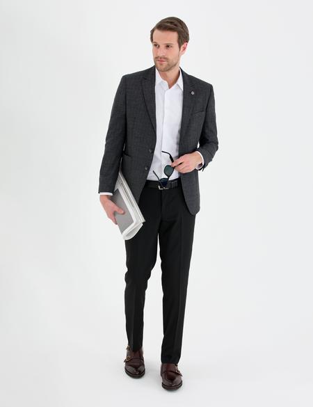 Siyah Ex. Slim Fit Ceket - 50270606008
