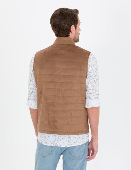 Vizon Suni Deri Yelek - 50275802015