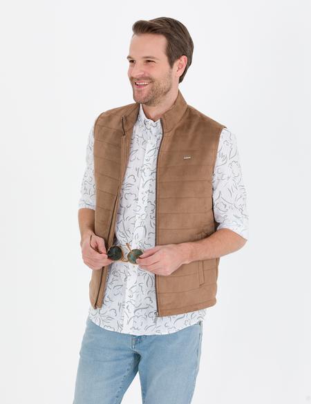 Vizon Suni Deri Yelek - 50275802015