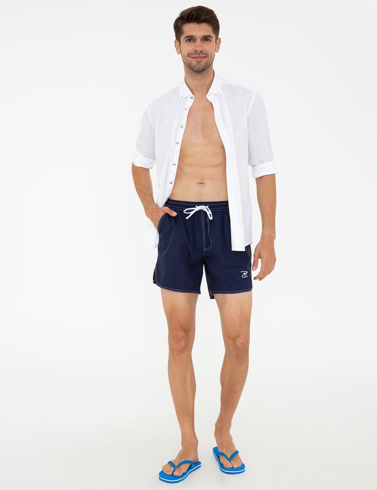 Lacivert Deniz Şortu