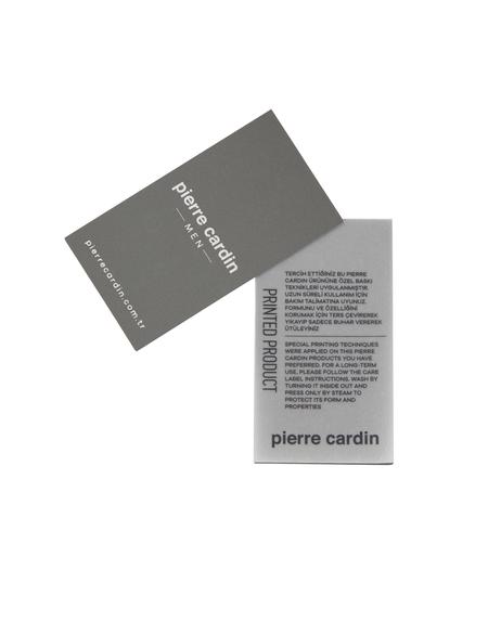 Ekru Slim Fit Baskılı Bisiklet Yaka Tişört - 50262626100