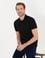 Siyah Slim Fit Polo Yaka Basic Tişört
