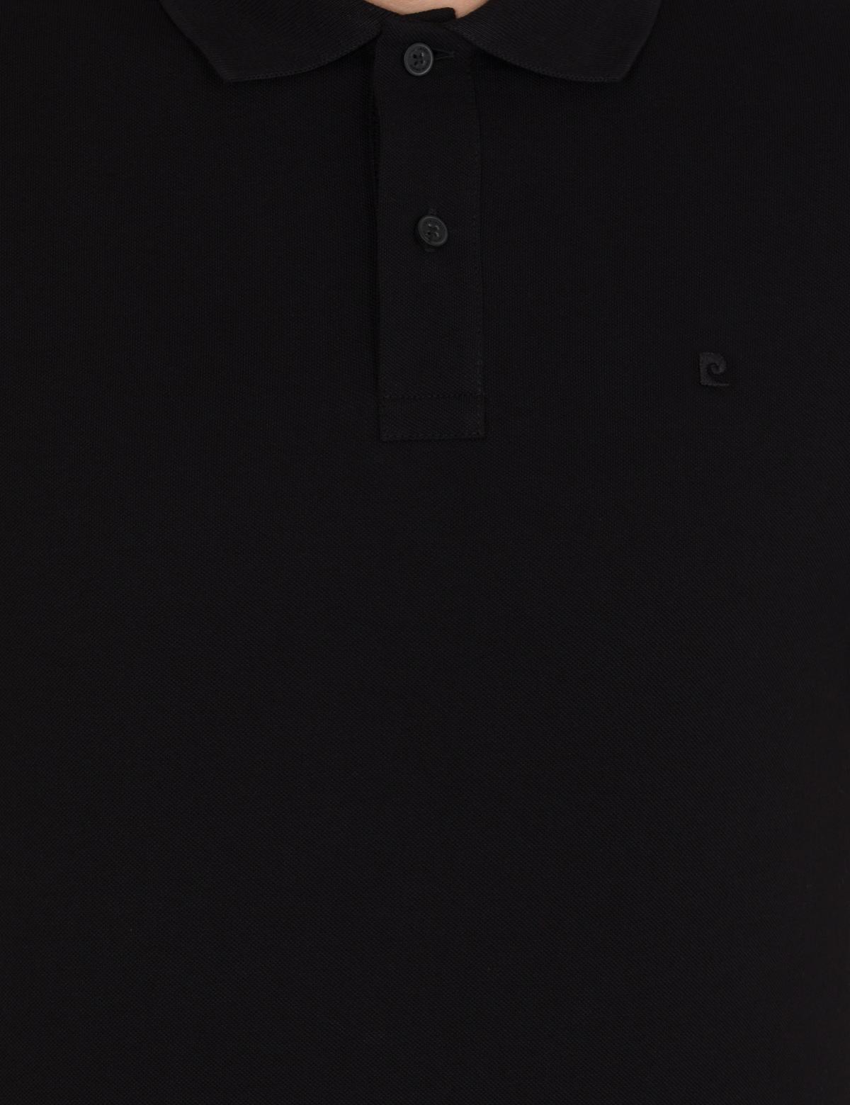 Siyah Slim Fit Polo Yaka Basic Tişört - 50262660034