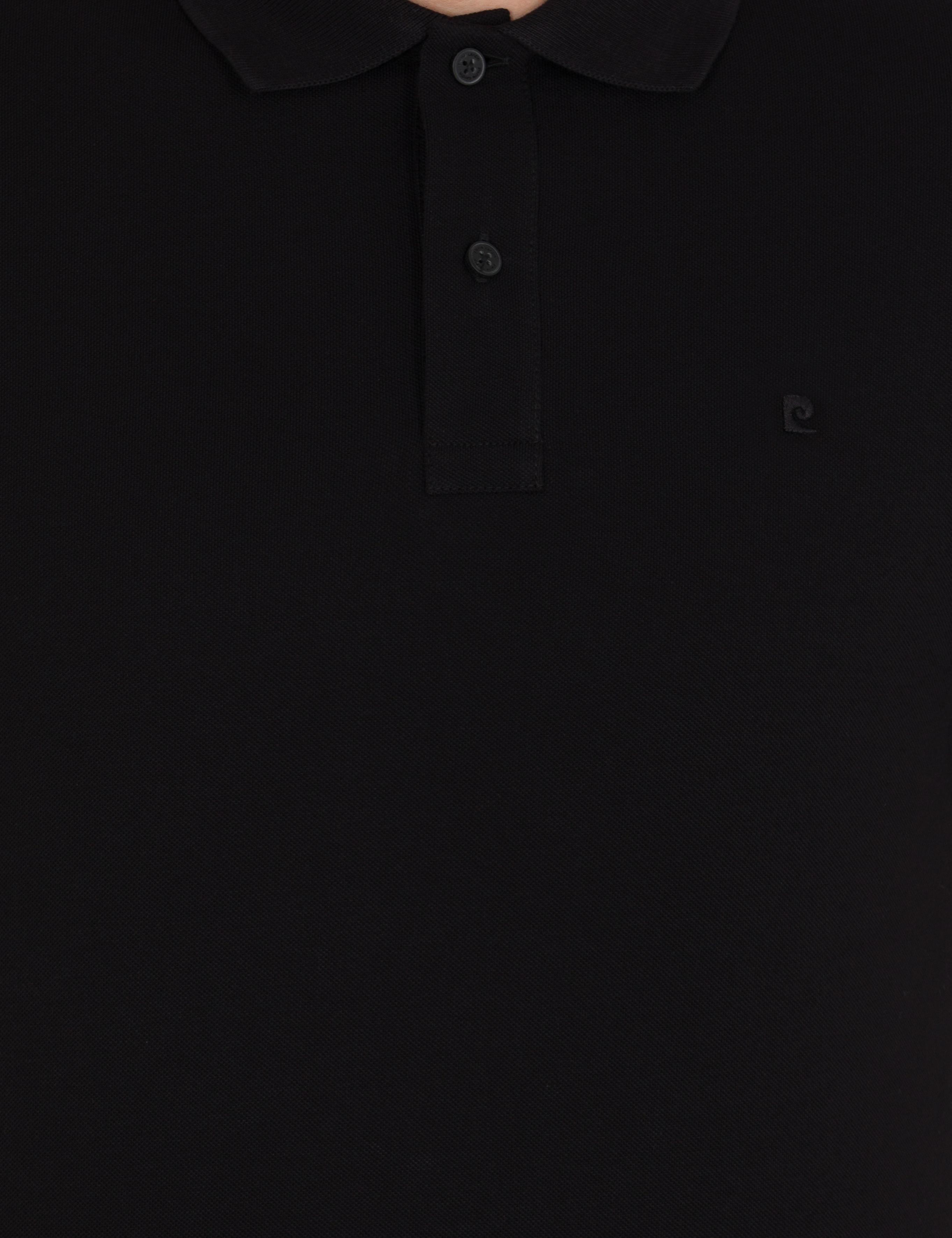 Siyah Slim Fit Polo Yaka Basic Tişört
