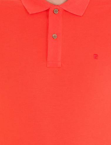 Kırmızı Slim Fit Polo Yaka Basic Tişört