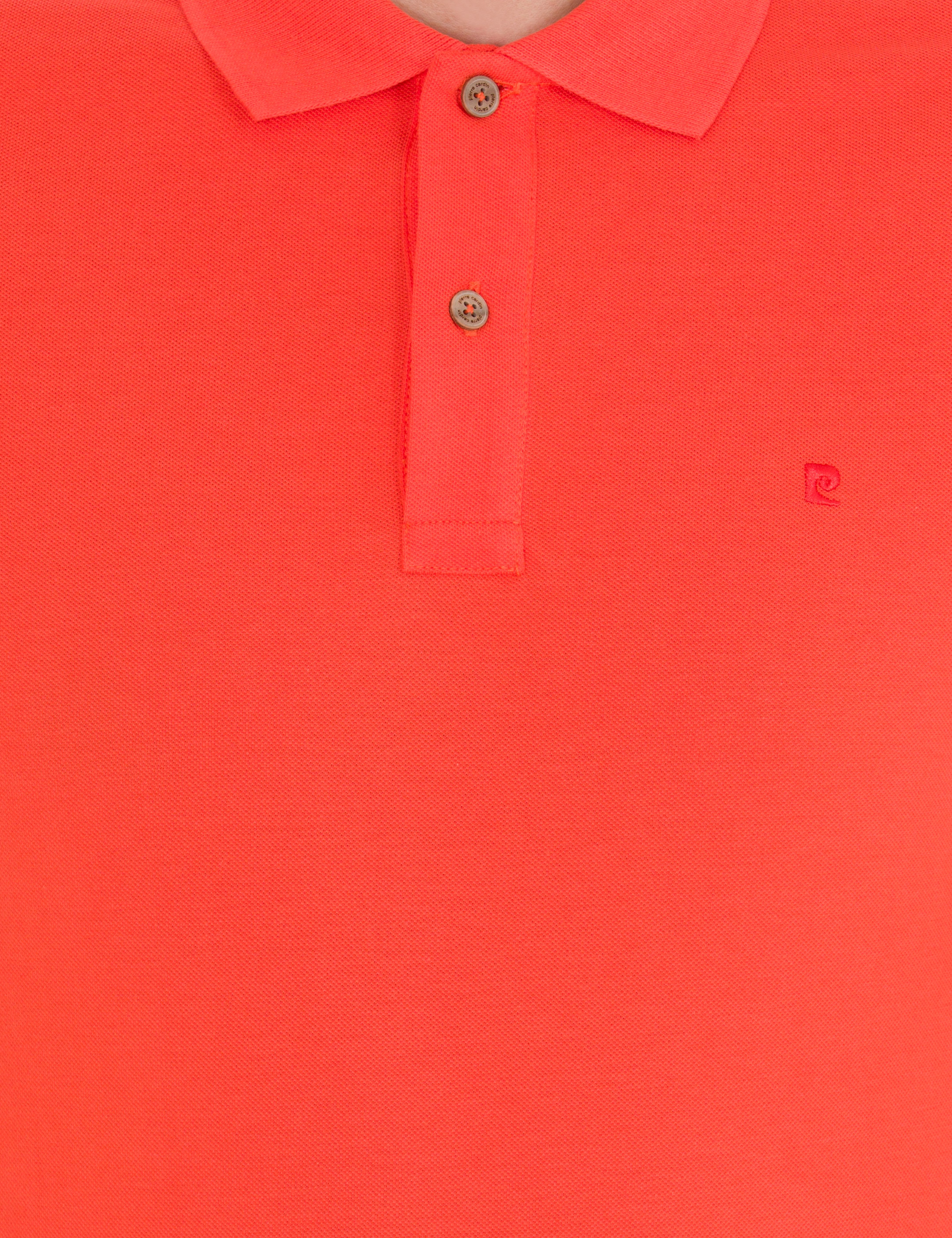 Kırmızı Slim Fit Polo Yaka Basic Tişört - Image 6