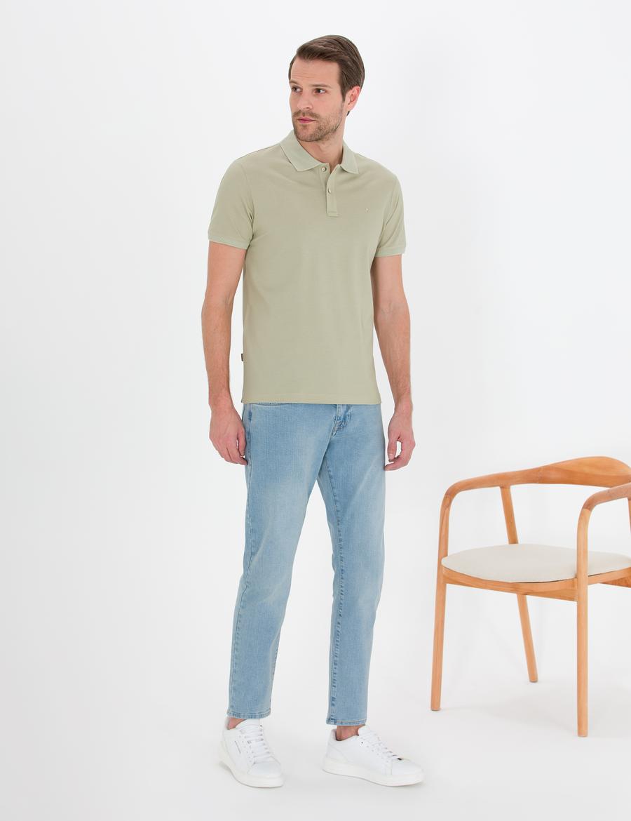 Açık Mavi Slim Fit Jean Pantolon