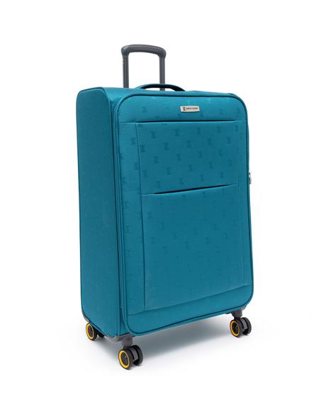 Yeşil Büyük Boy Kumaş Valiz - 50267624003