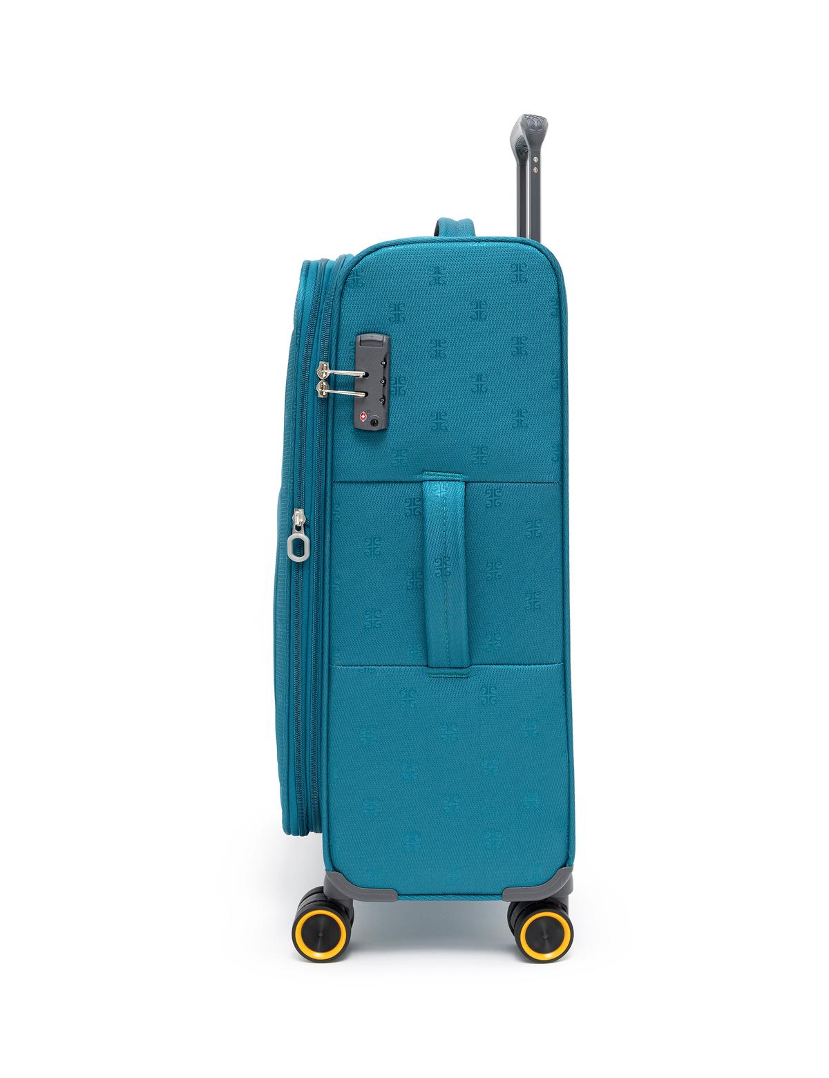 Yeşil Orta Boy Kumaş Valiz - 50267625003