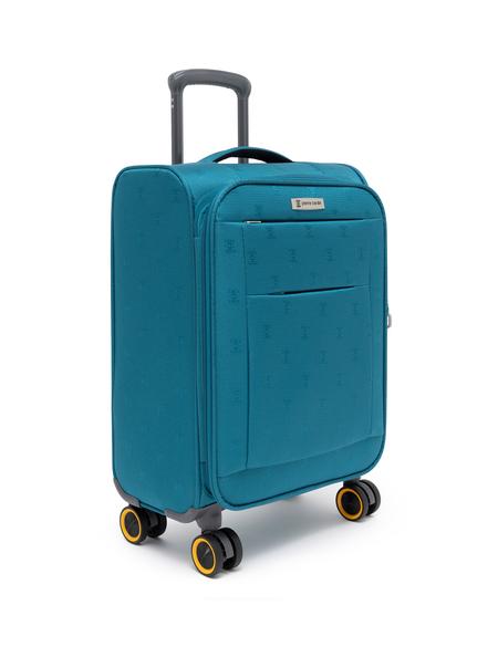 Yeşil Kabin Boy Kumaş Valiz - 50267626003