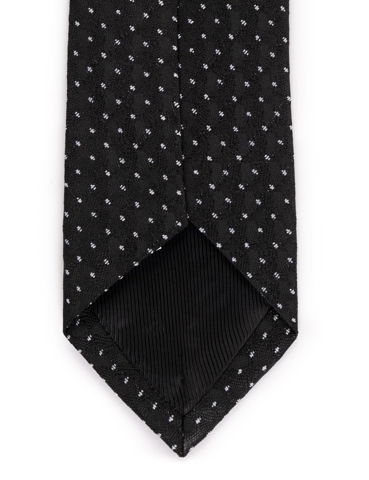 Siyah 3'lü Kravat Mendil Set - 50269550001