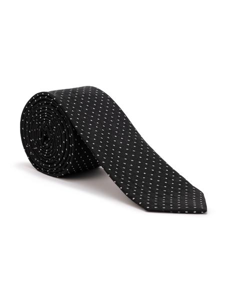 Siyah 3'lü Kravat Mendil Set - 50269550001