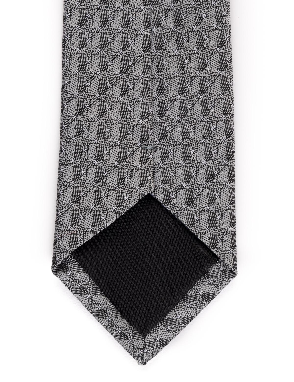 Gri 3'lü Kravat Mendil Set - 50269550002