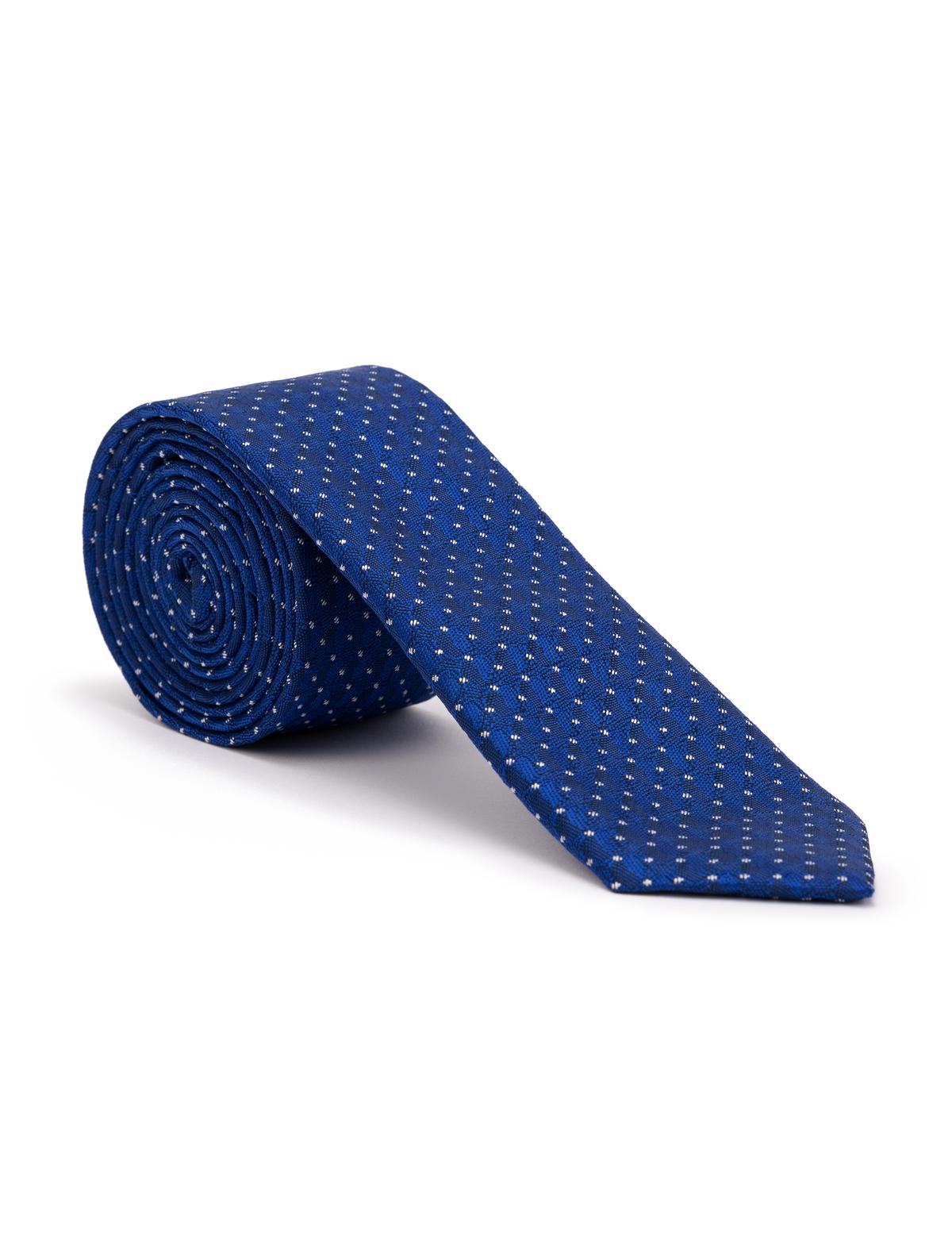 Mavi 3'lü Kravat Mendil Set - 50269550003