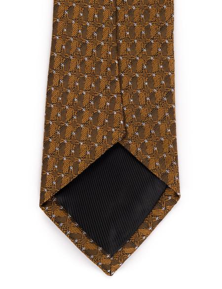 Turuncu 3'lü Kravat-Mendil-Kravat İğnesi Set - 50269550004