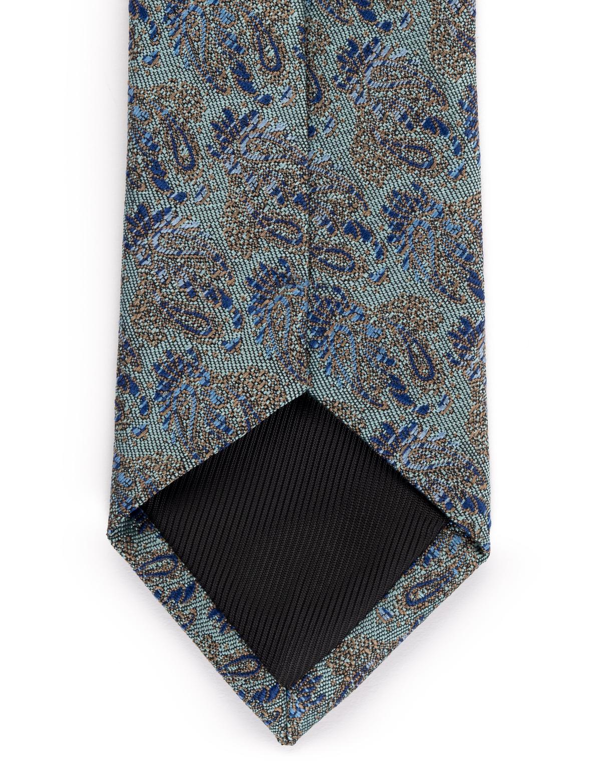 Mavi 3'lü Kravat Mendil Set - 50269554002