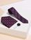 Mor 3'lü Kravat-Mendil-Kravat İğnesi Set