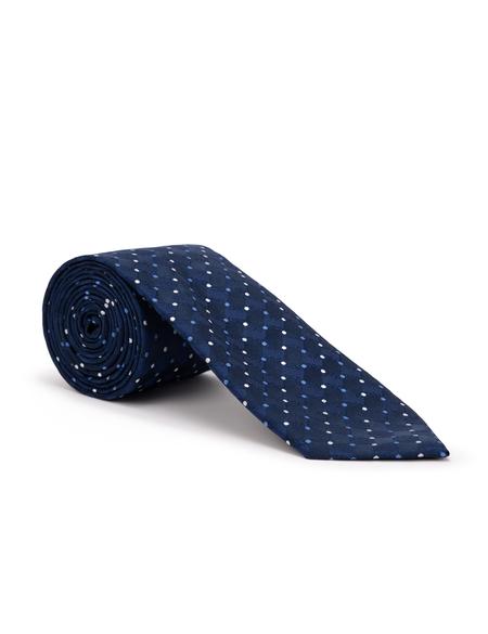 Lacivert 3'lü Kravat Mendil Set - 50269556001