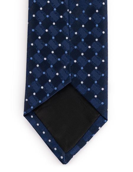 Lacivert 3'lü Kravat Mendil Set - 50269556001