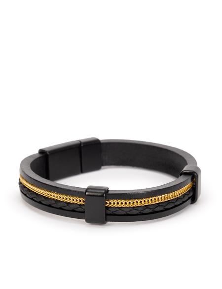 Siyah Deri Bileklik - 50270388001