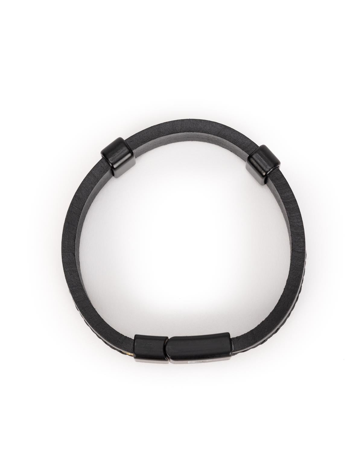 Siyah Deri Bileklik - 50270388001