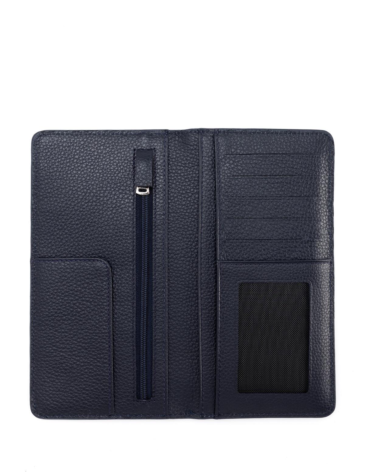 Erkek Lacivert Deri Cüzdan - 50271244003