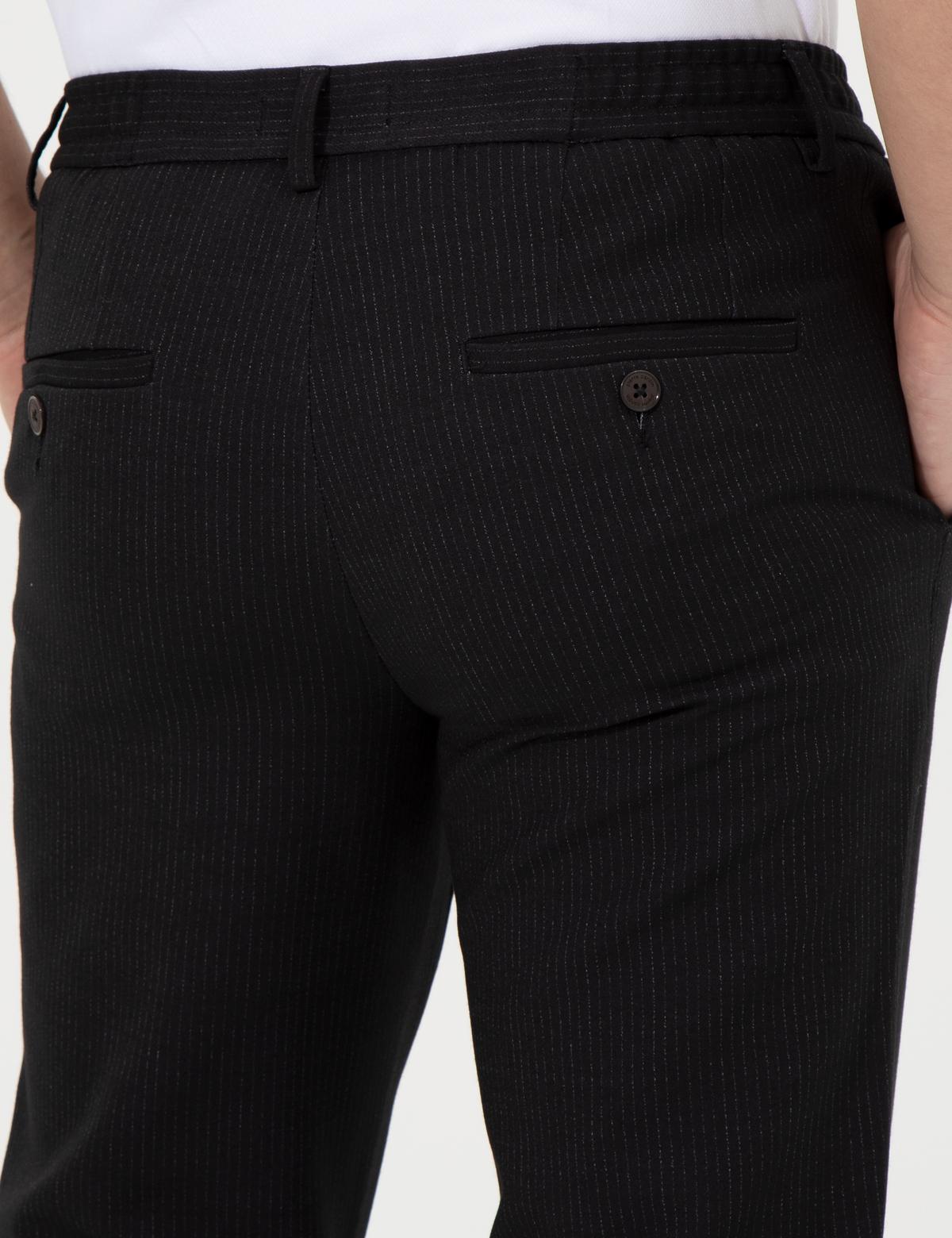 Siyah Ex. Slim Fit Kumaş Pantolon - 50260471009