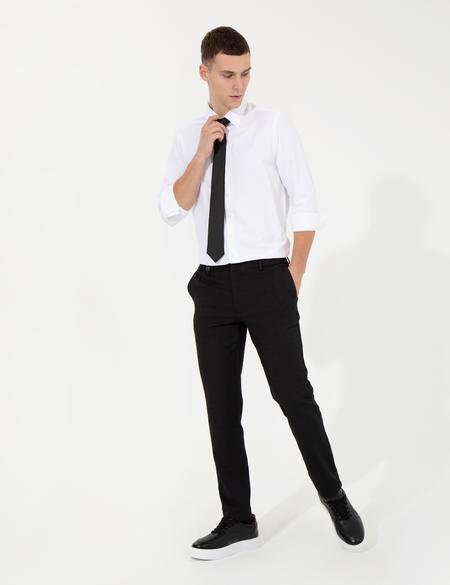 Siyah Ex. Slim Fit Kumaş Pantolon - 50260471009