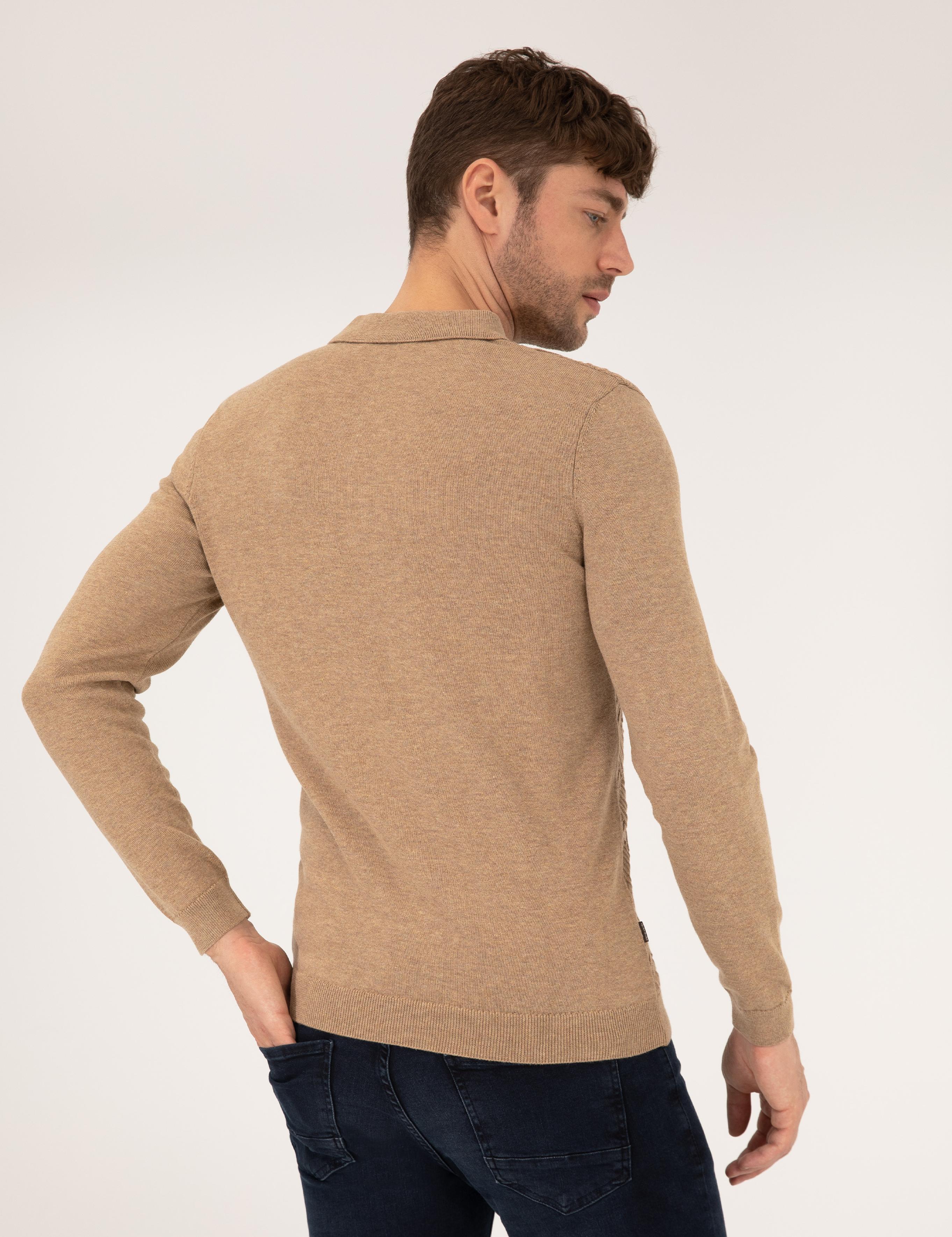 Kahverengi Slim Fit Kazak