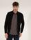 Siyah Slim Fit Fermuarlı Triko Hırka