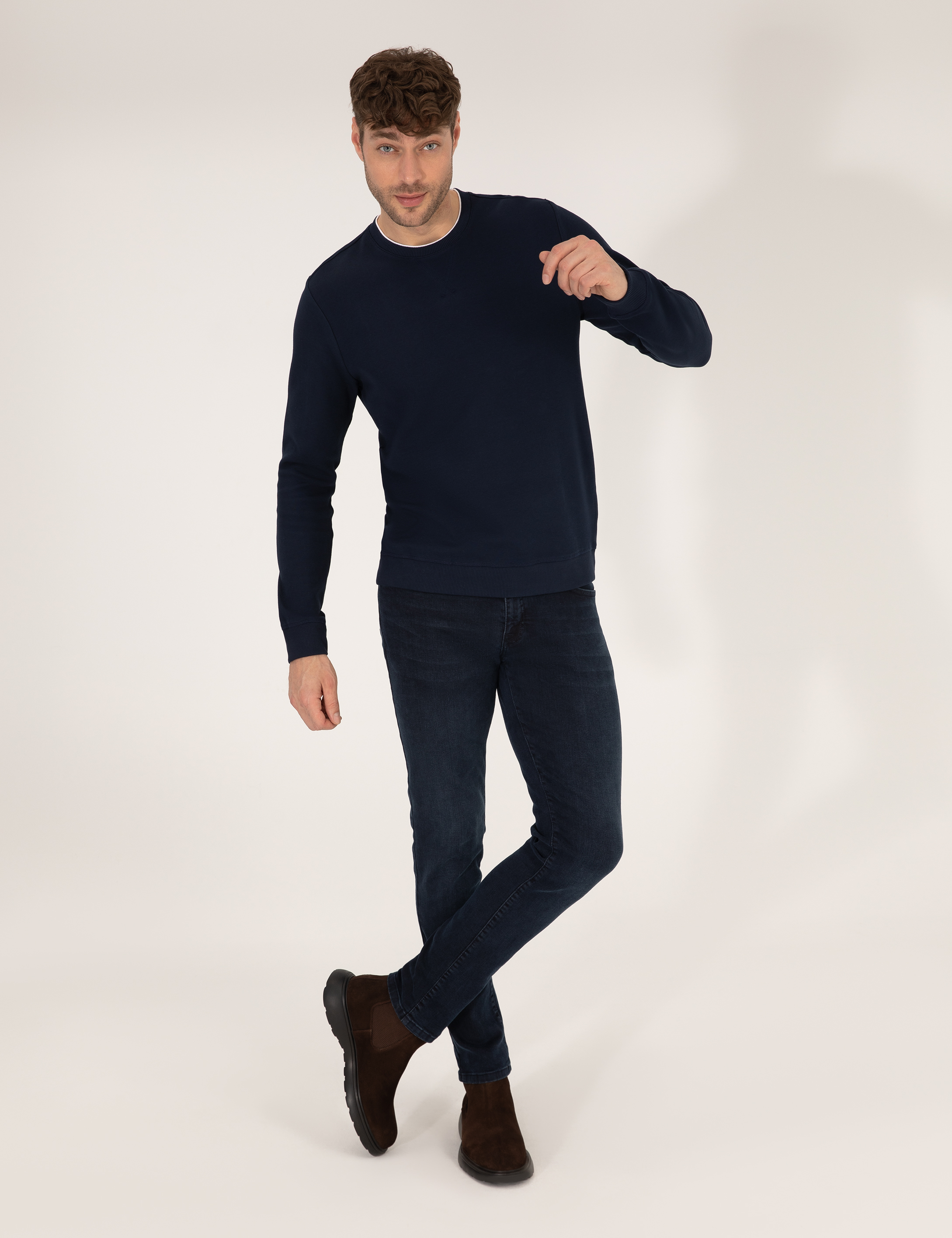 Pierre Cardin Lacivert Sweatshirt görsel 4