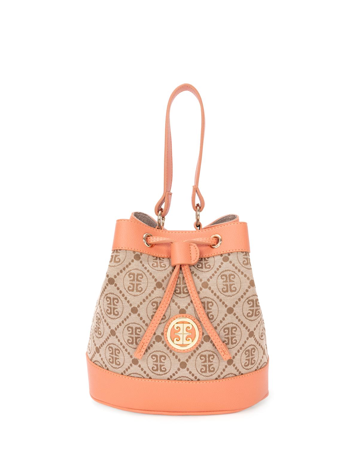 Turuncu Büzgülü Çanta - 50276435001