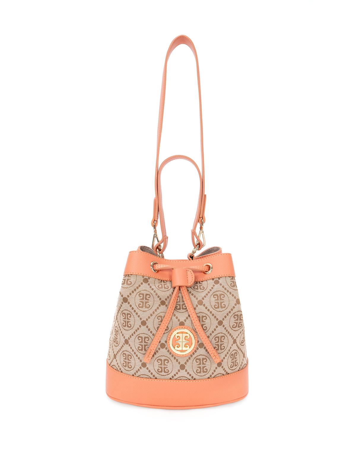 Turuncu Büzgülü Çanta - 50276435001