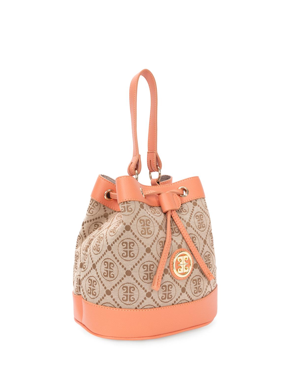 Turuncu Büzgülü Çanta - 50276435001