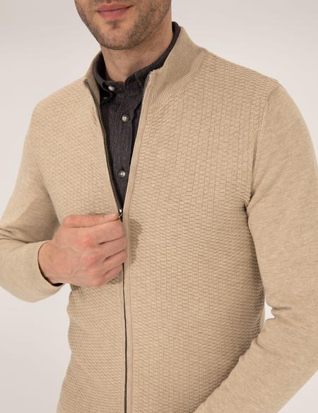 Kum Melanj Slim Fit Triko Hırka - 50265903031