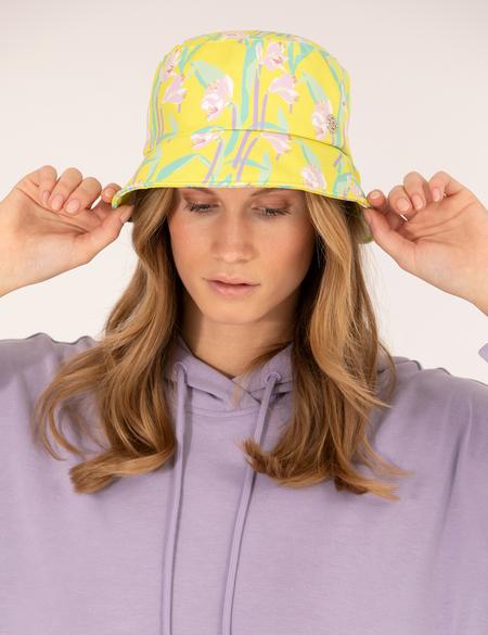 Yeşil Desenli Bucket Şapka - 50273264001