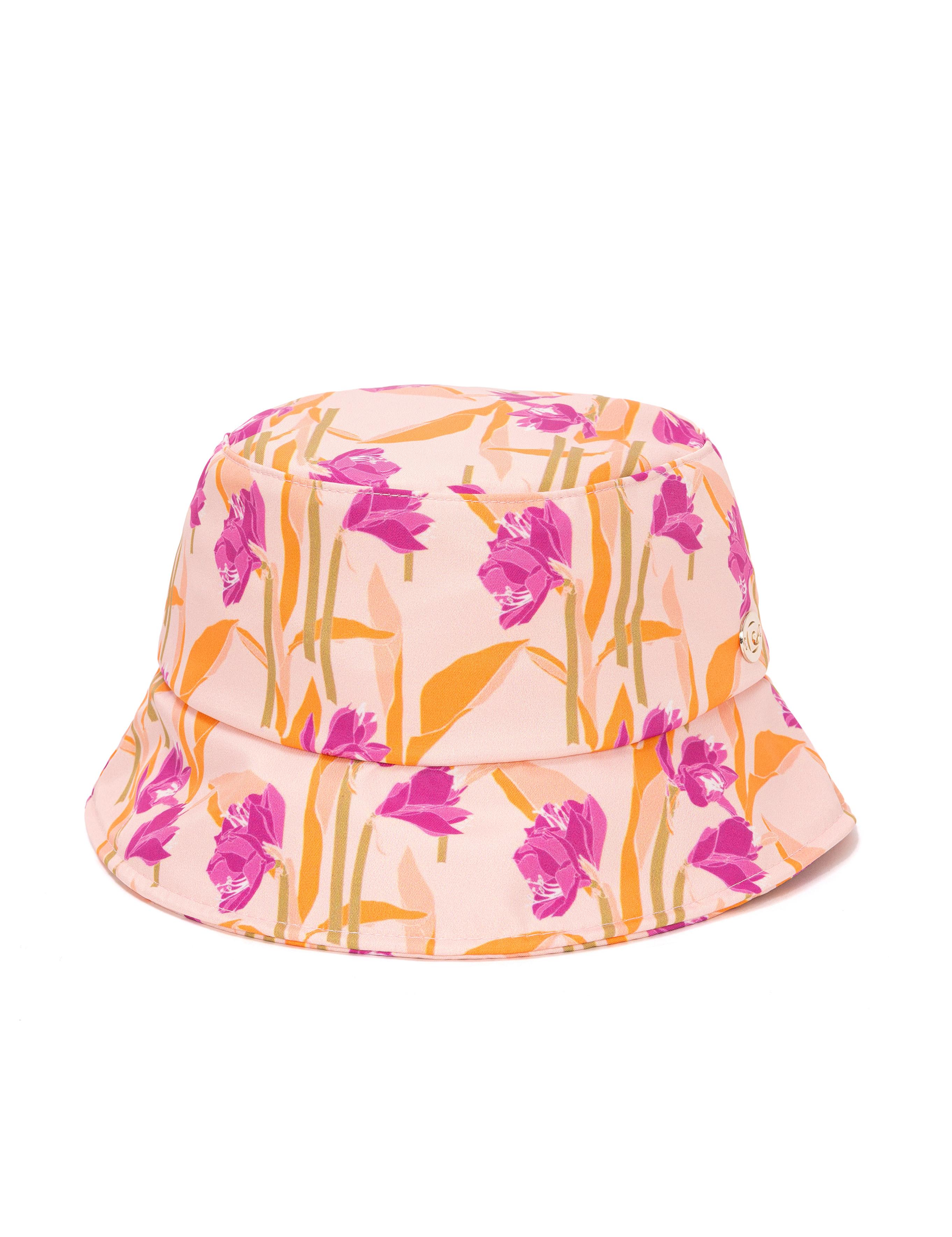 Pembe Desenli Bucket Şapka