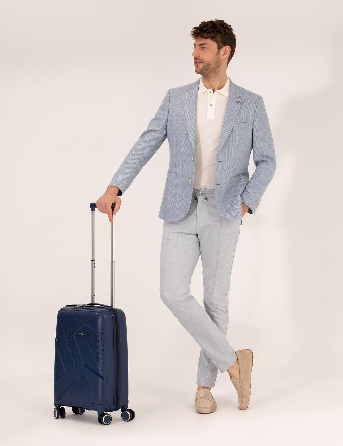 Lacivert Kabin Boy Valiz