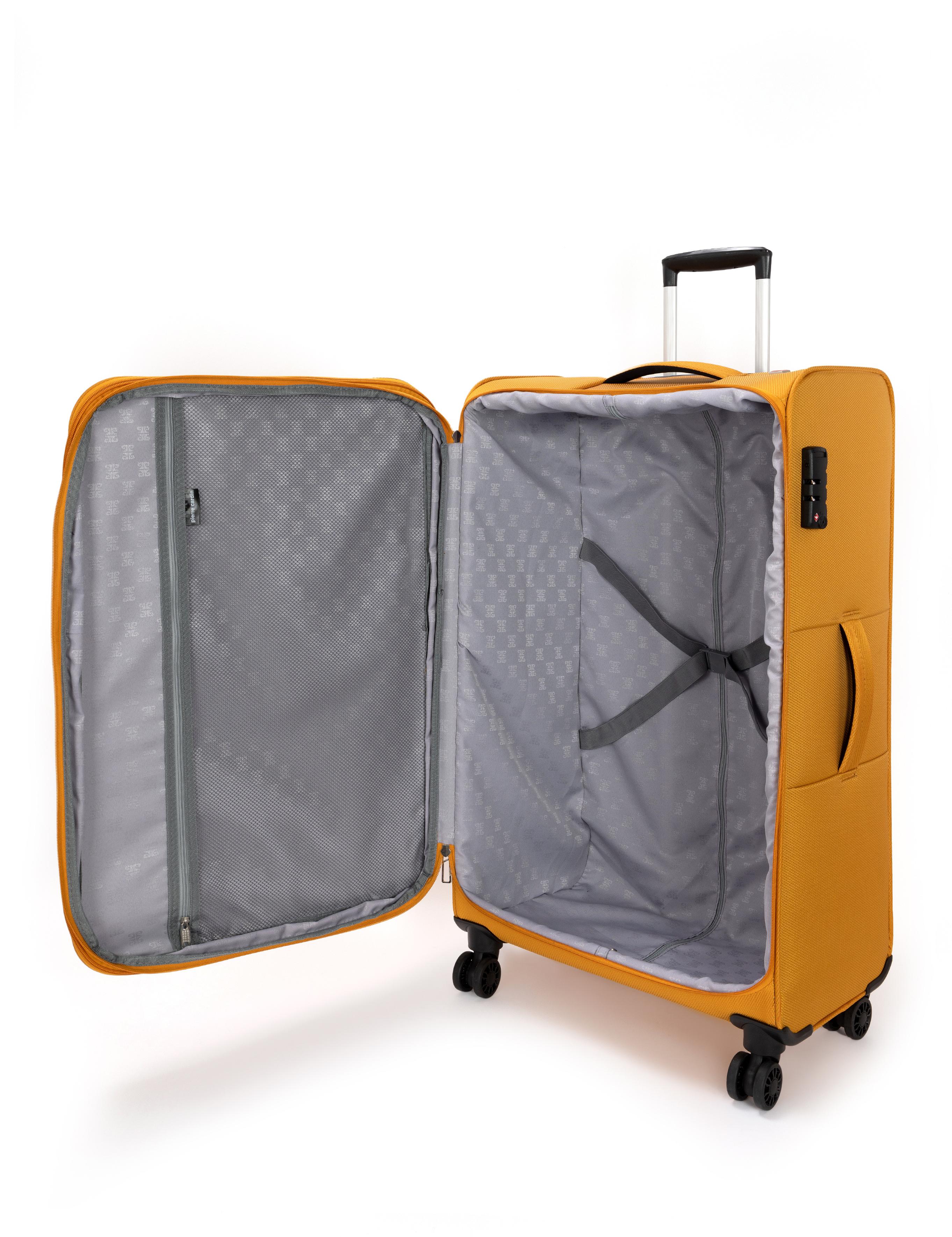 Sarı Büyük Boy Kumaş Valiz