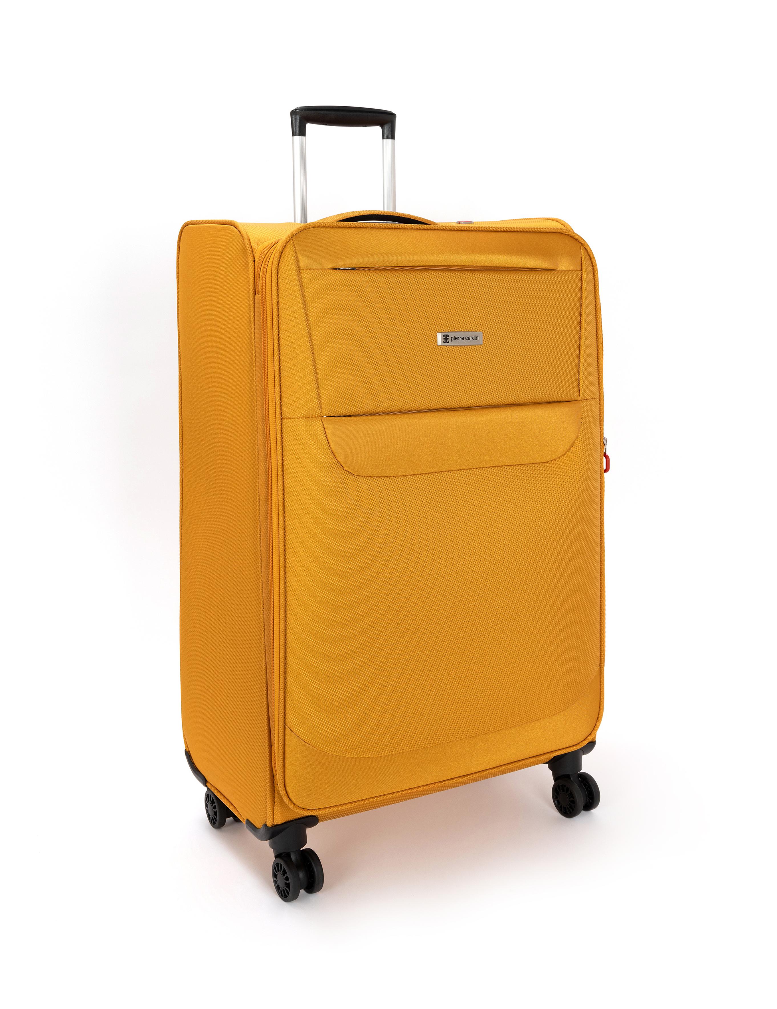 Sarı Büyük Boy Kumaş Valiz