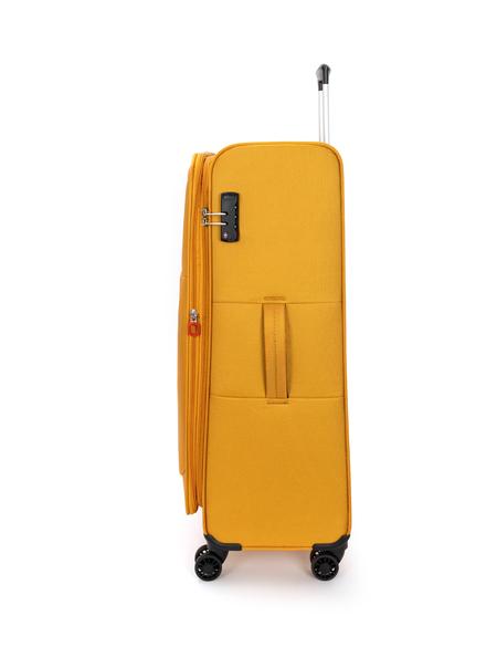 Sarı Büyük Boy Kumaş Valiz - 50279489004