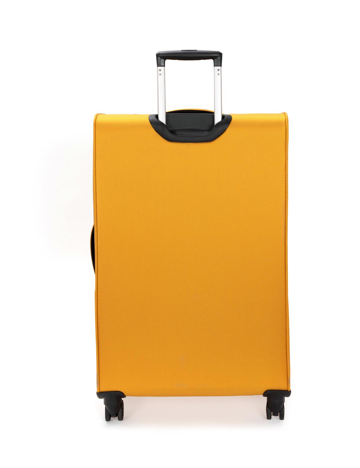 Sarı Büyük Boy Kumaş Valiz - 50279489004