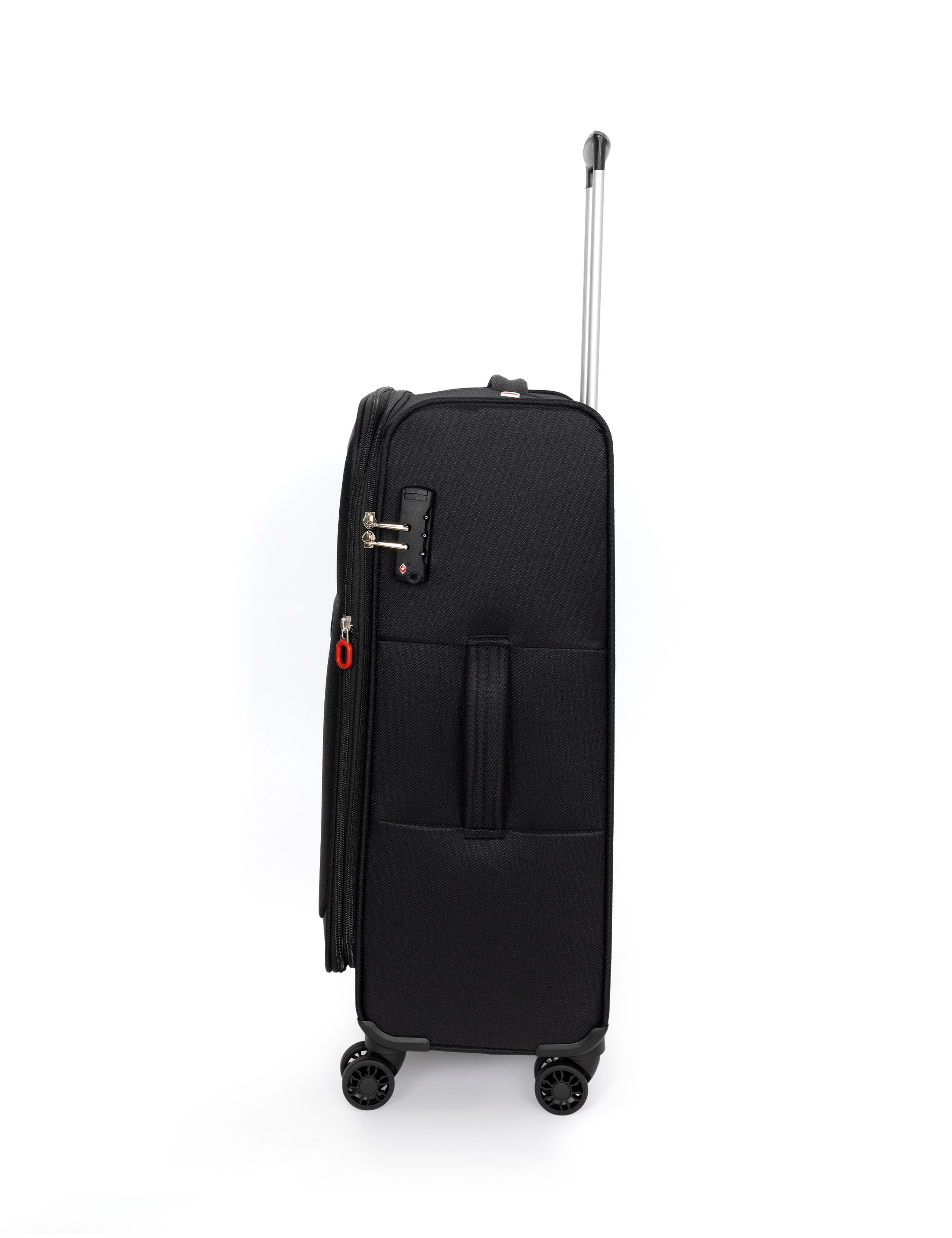 Siyah Orta Boy Kumaş Valiz