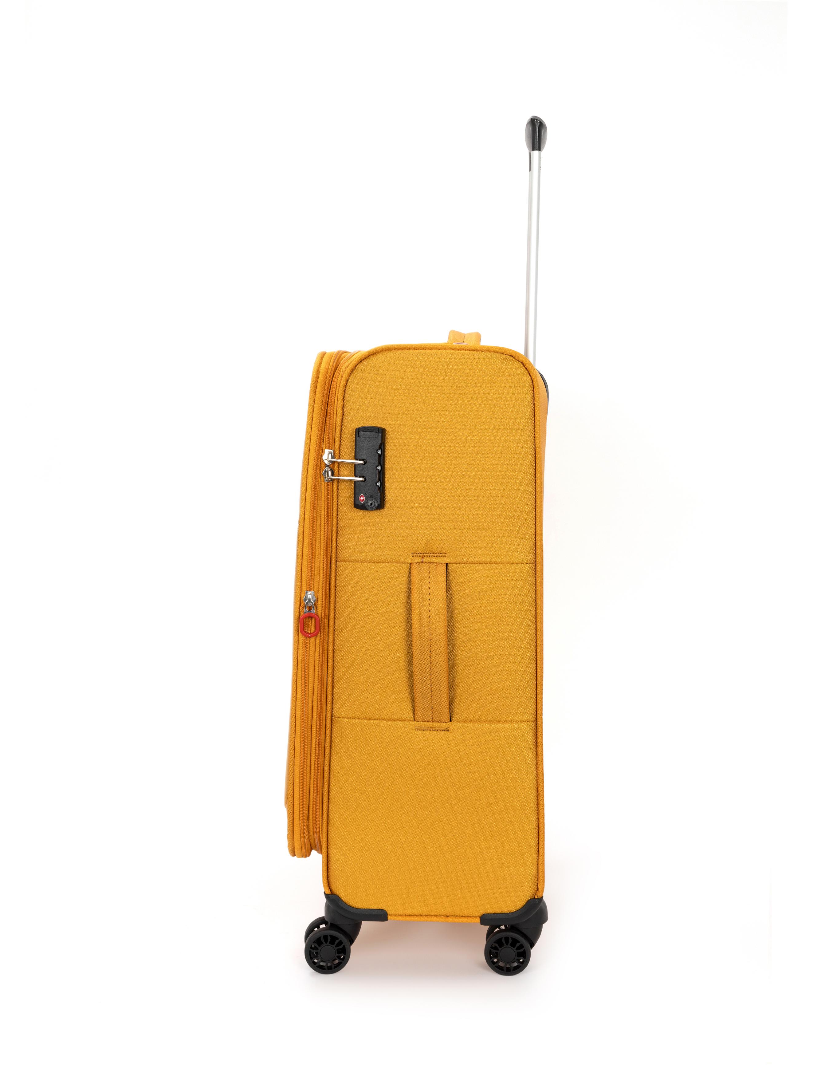 Sarı Orta Boy Kumaş Valiz