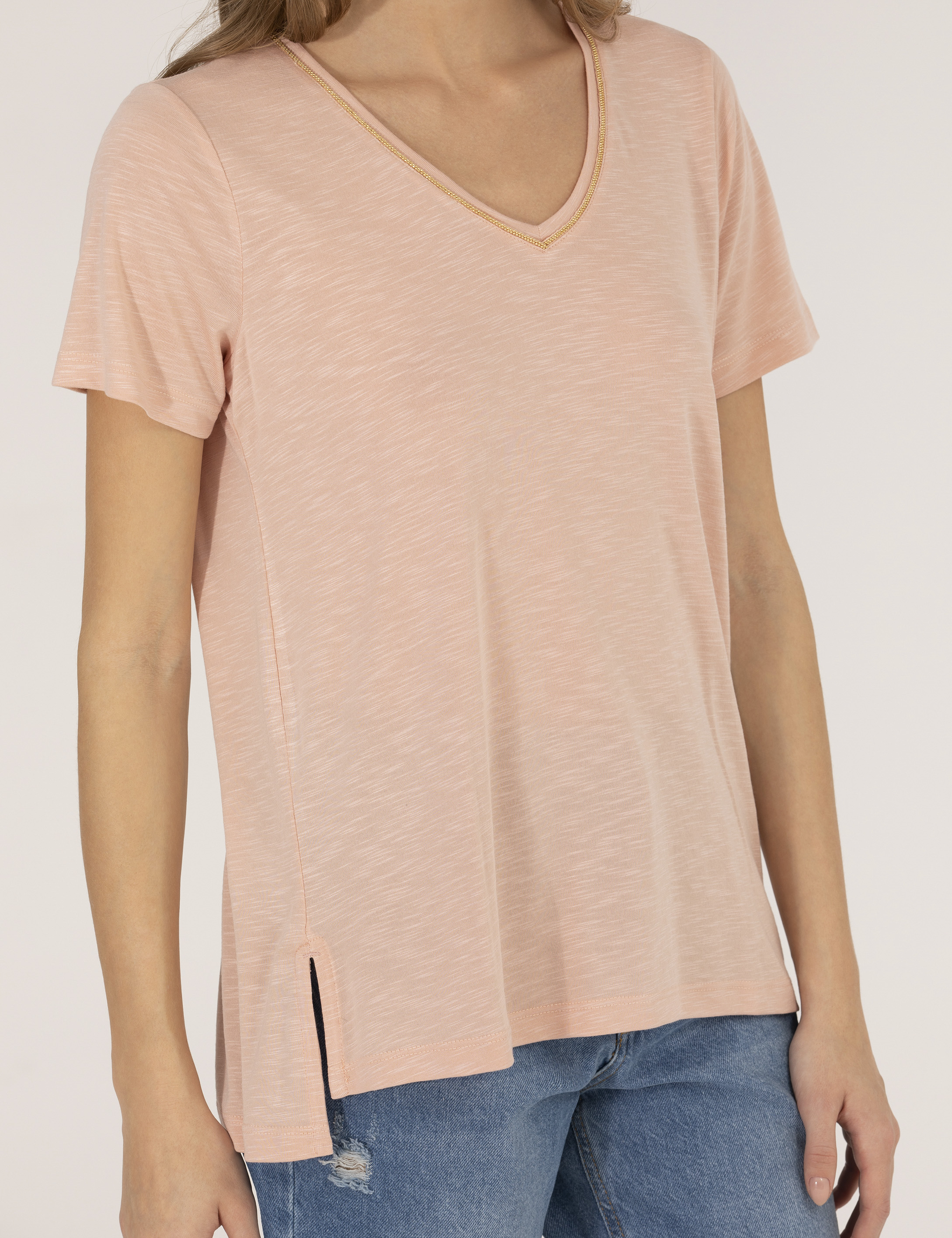Pudra Regular Fit Tişört - Image 6