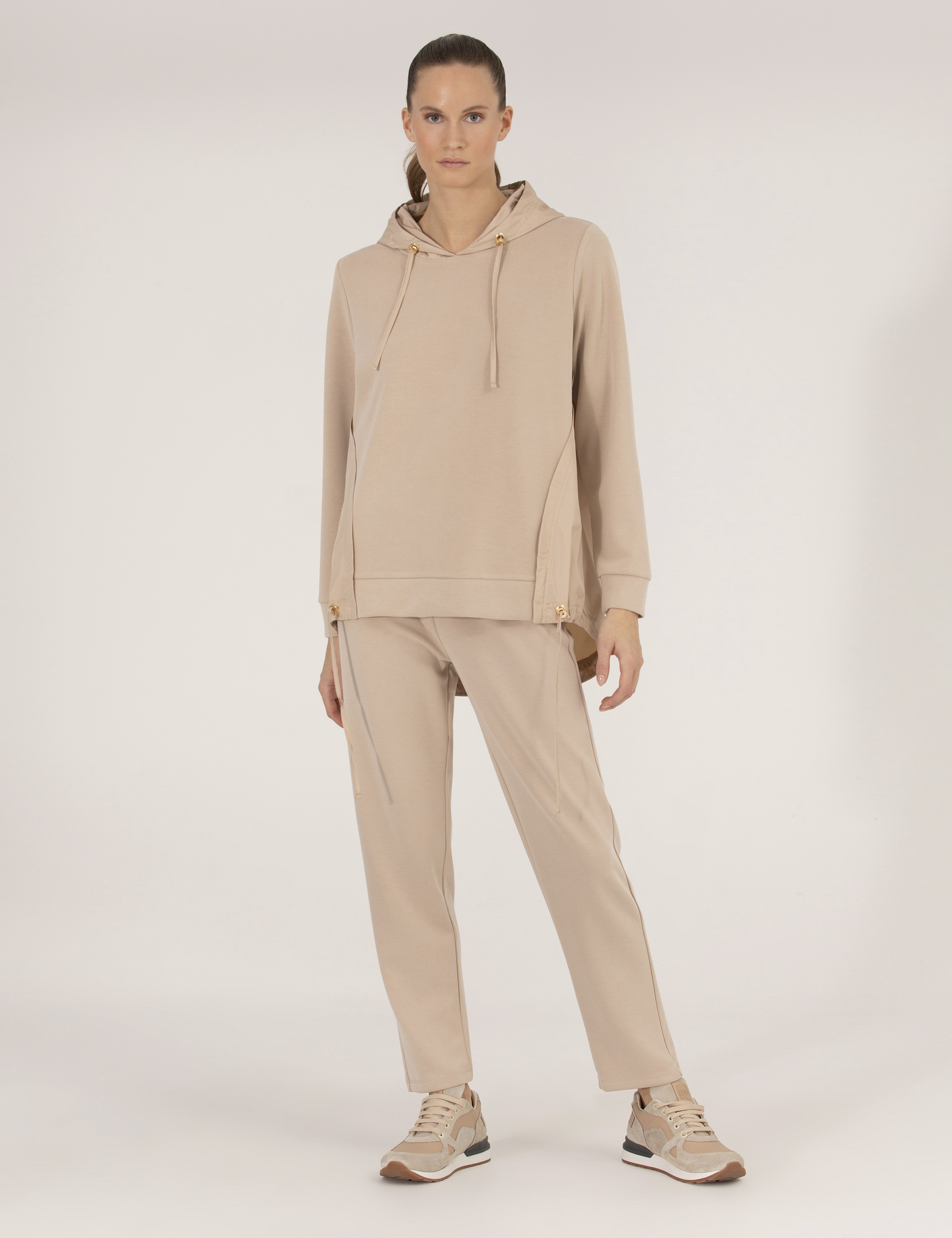 Kum Comfort Fit Kapüşonlu Sweatshirt