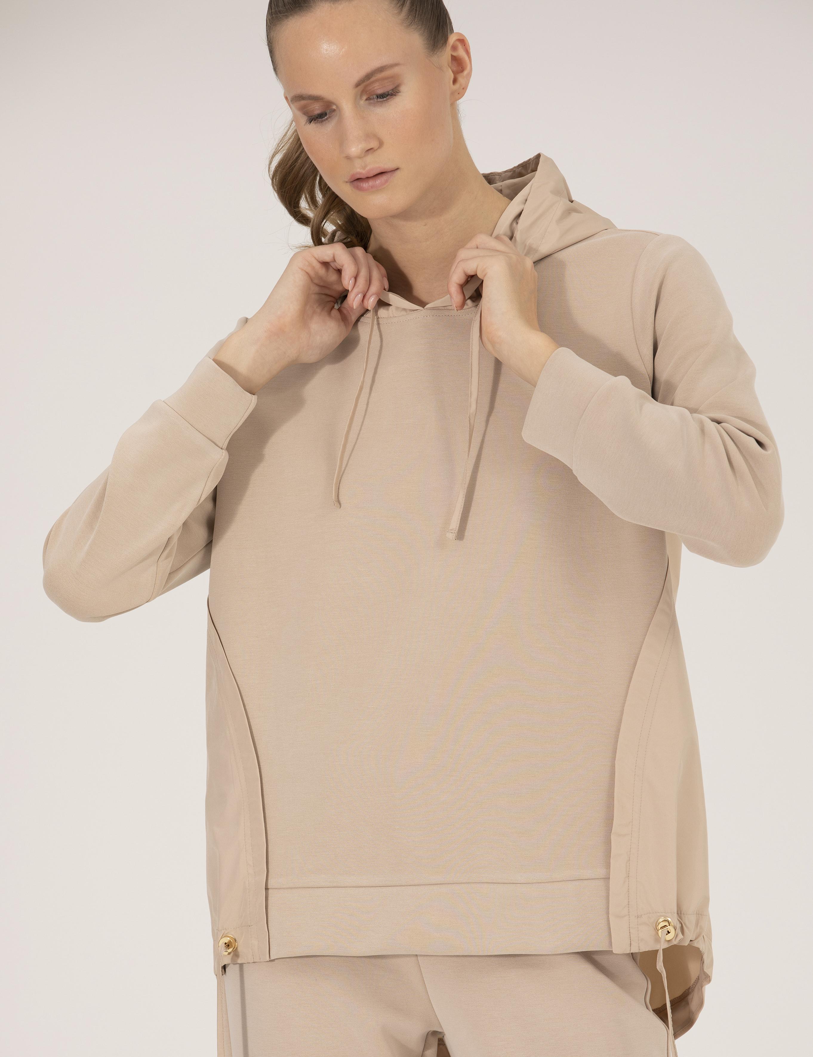 Kum Comfort Fit Kapüşonlu Sweatshirt